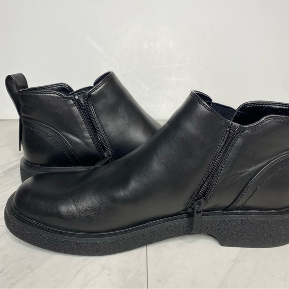 New! Franco Sarto Jellisa Black Faux Leather Bootie 9 1/2 - Picture 5 of 12